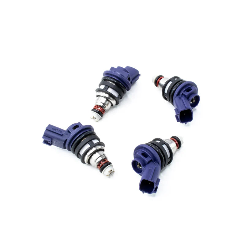 Deatschwerks Set of 4 370cc Side Feed Injectors for Nissan G20/SR20/240sx SR20DET/KA24DE 91-98