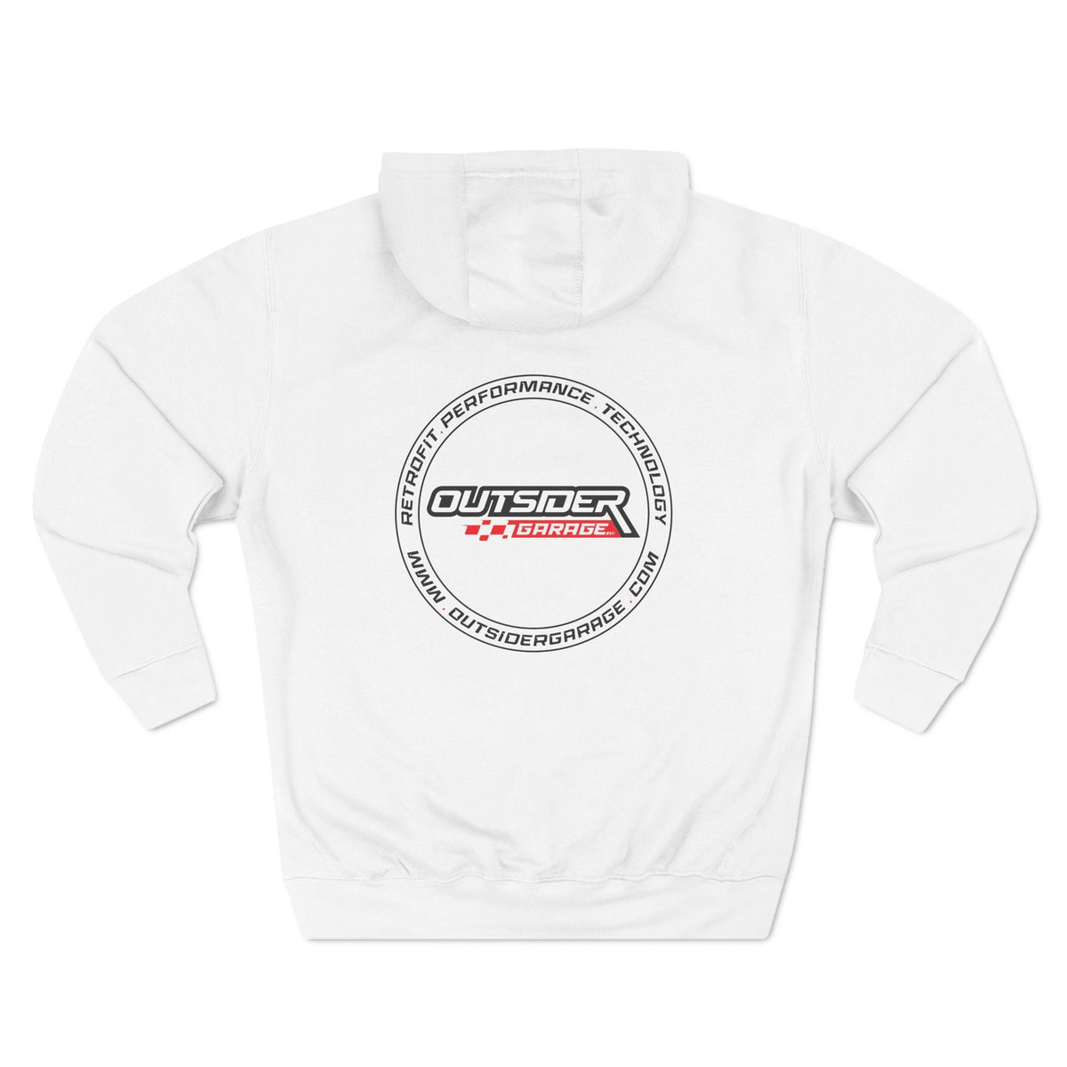 Three-Panel Fleece Hoodie