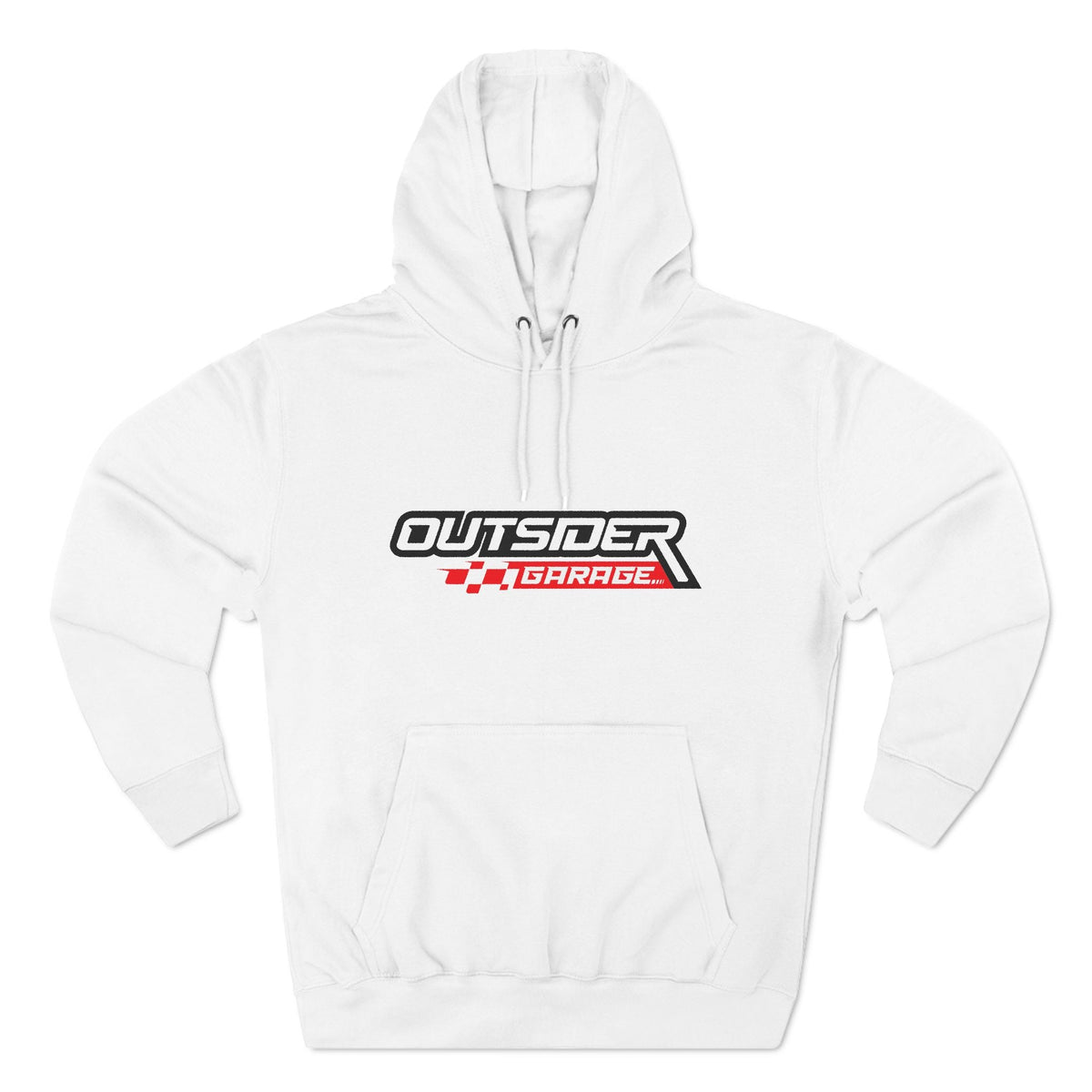 Three-Panel Fleece Hoodie
