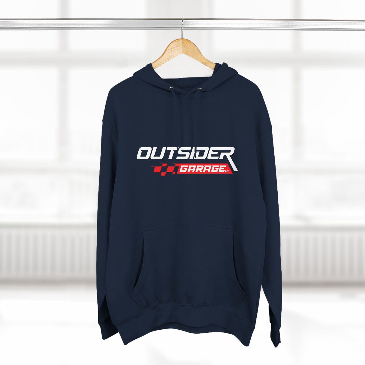 Three-Panel Fleece Hoodie