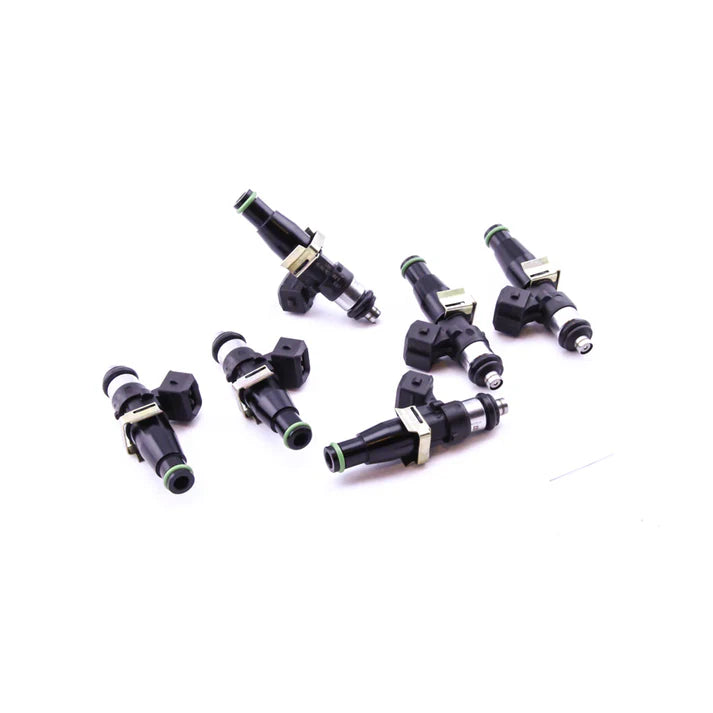 Deatschwerks Set of 6 Bosch EV14 1500cc high impedance injectors for Toyota Supra TT 93-98. For top feed conversion, 11mm O-ring.