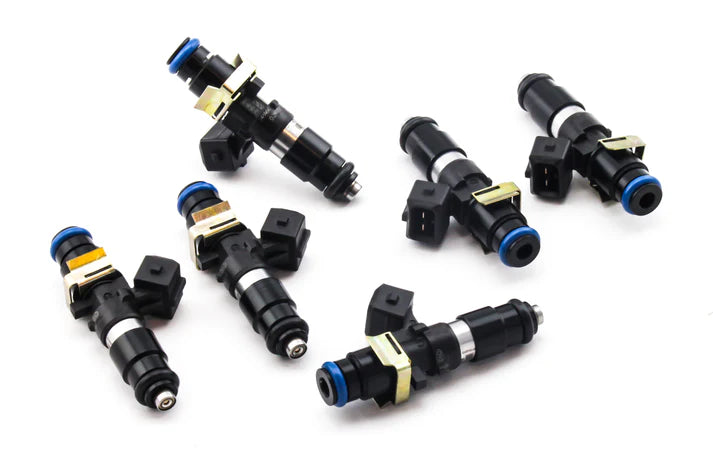 Deatschwerks Set of 6 Bosch EV14 1200cc high impedance injectors for Toyota Supra TT 93-98. For top feed conversion, 14mm O-ring.