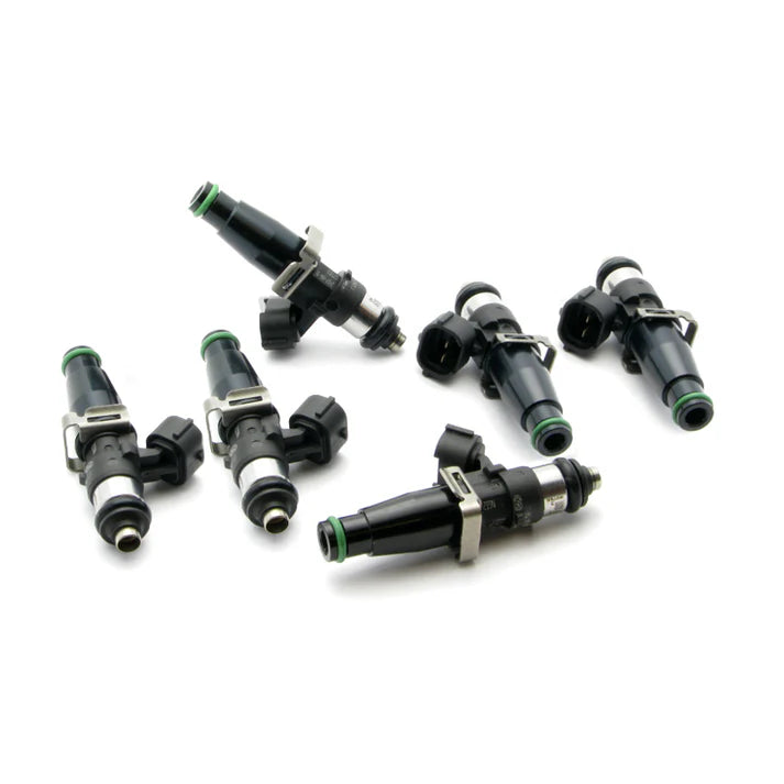 Deatschwerks Set of 6 high impedance 2200cc injectors for Toyota Supra TT 93-98. For top feed conversion, 11mm O-ring.