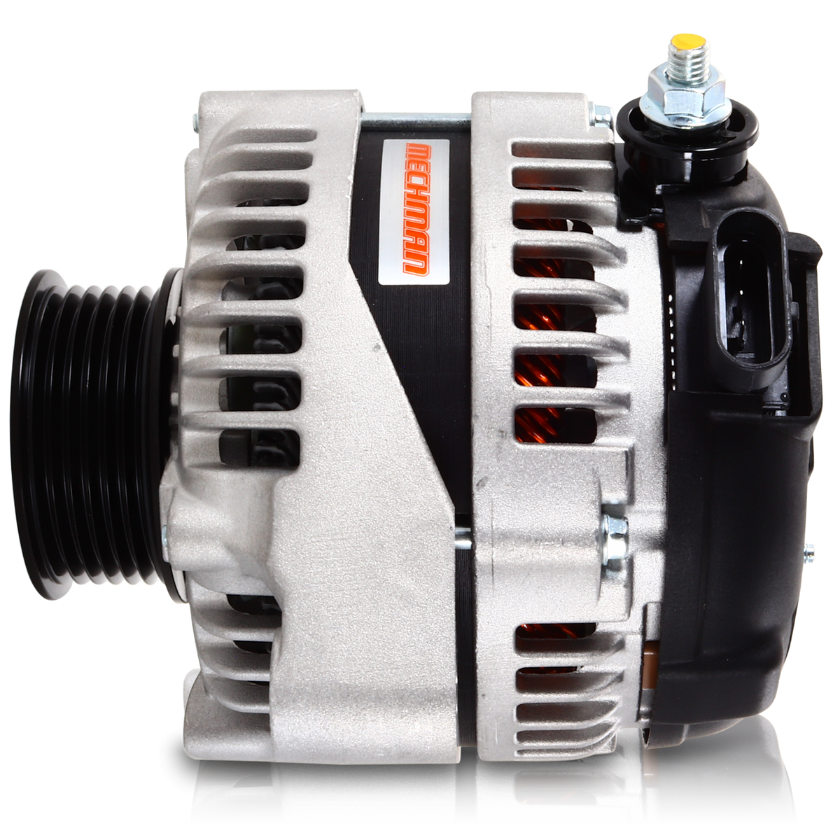 170 amp high output racing alternator for Toyota Supra 1JZ 2JZ - 1 wire turn on