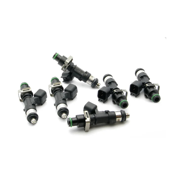Deatschwerks Set of 6 high impedance 1000cc injectors for Toyota Supra TT 93-98. For top feed conversion, 11mm O-ring.