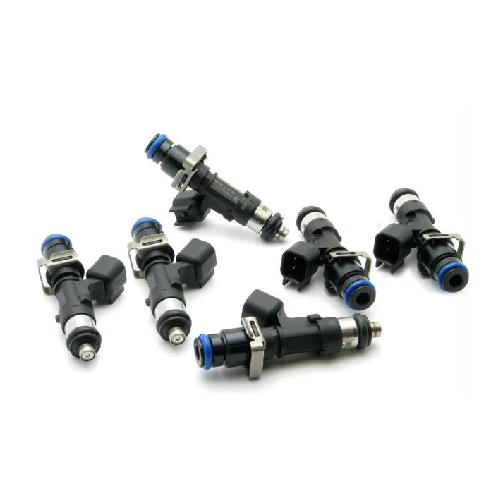 Deatschwerks Set of 6 high impedance 1000cc injectors for Toyota Supra TT 93-98. For top feed conversion, 14mm O-ring.