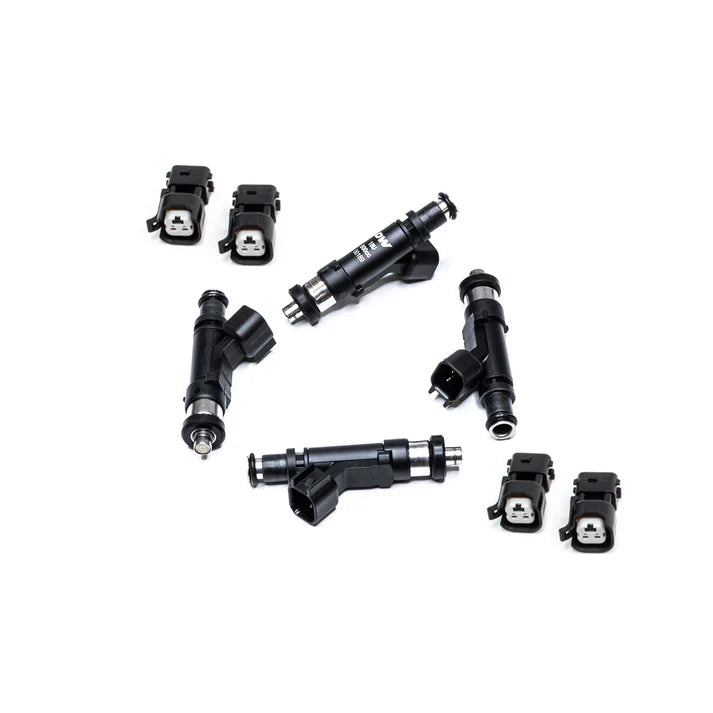 Deatschwerks Set of 4 800cc Injectors for Mitsubishi Eclipse (DSM) 4G63T 95-99 and EVO 8/9 4G63T 03-06 (high impedance)