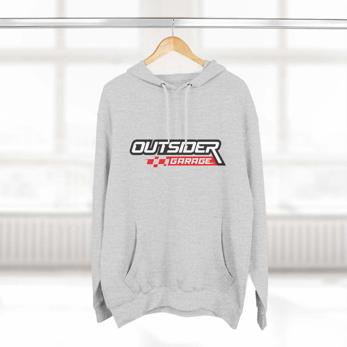 Three-Panel Fleece Hoodie