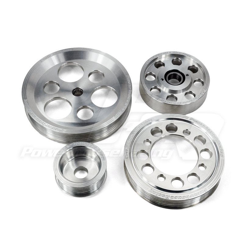 PHR PowerHouse Racing PHR 4 Piece Billet Aluminum Pulley Kit w/ idler for 1JZ/2JZ (non-VVT-i
