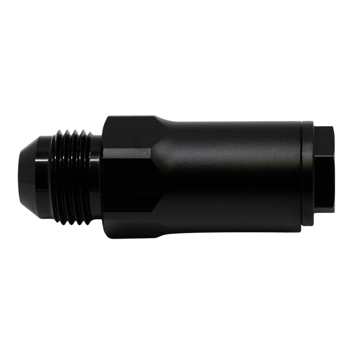 Deatschwerks 8AN Male Flare to 1/2 Inch Ford Male EFI Quick Connect Adapter, Anodized Matte Black