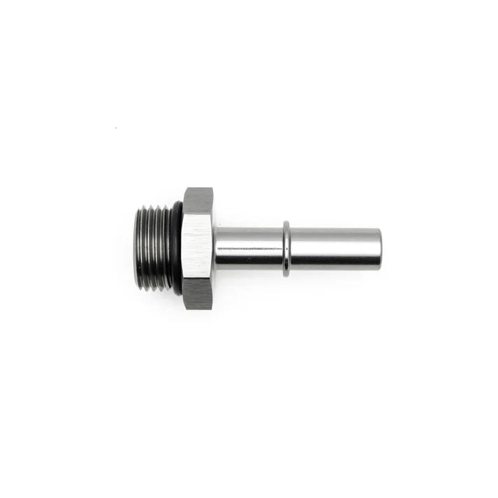 Deatschwerks 8AN ORB Male to 3/8 Inch Male EFI Quick Connect Adapter (Incl O-Ring), Anodized DW Titanium