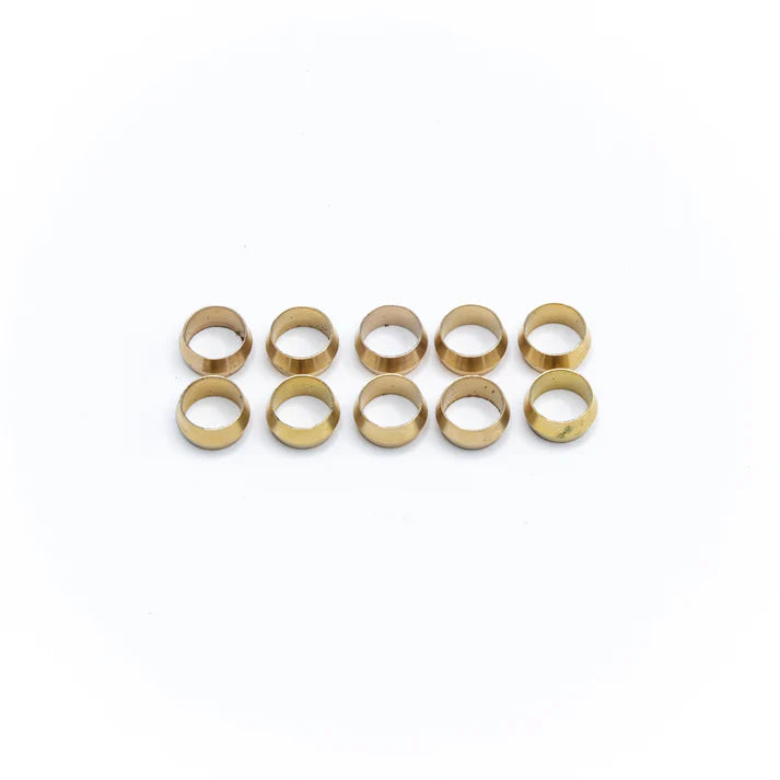 Deatschwerks Replacement Hard Line Compression Olives, 3/8 Inch (Pack Of 10)
