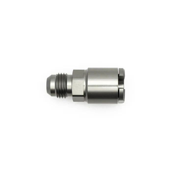 Deatschwerks 6AN Male Flare to 1/4 Inch Female EFI Quick Connect Adapter, Anodized DW Titanium