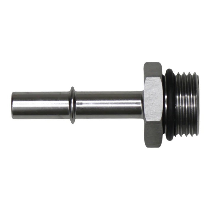 Deatschwerks 10AN ORB Male to 3/8 Inch Male EFI Quick Connect Adapter (Incl O-Ring), Anodized DW Titanium