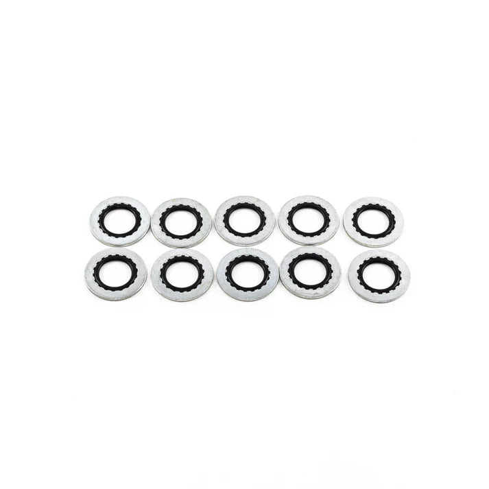 Deatschwerks 6AN Rubber and Metal Crush Washer (Pack Of 10)