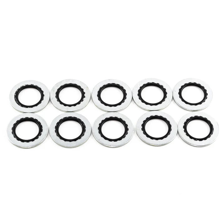 Deatschwerks 10AN Rubber and Metal Crush Washer (Pack Of 10)