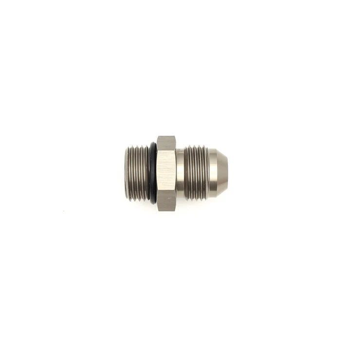 Deatschwerks 8AN ORB Male to 8AN Male Flare Adapter (Incl O-Ring), Anodized DW Titanium