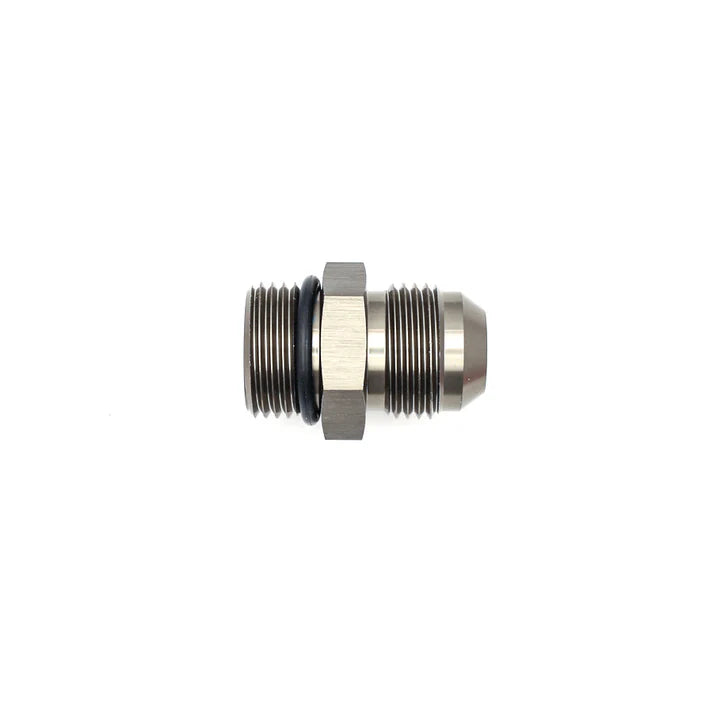 Deatschwerks 10AN ORB Male to 10AN Male Flare Adapter (Incl O-Ring), Anodized DW Titanium