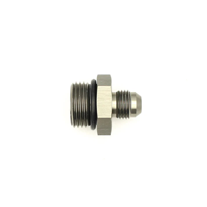 Deatschwerks 10AN ORB Male to 6AN Male Flare Adapter (Incl O-Ring), Anodized DW Titanium