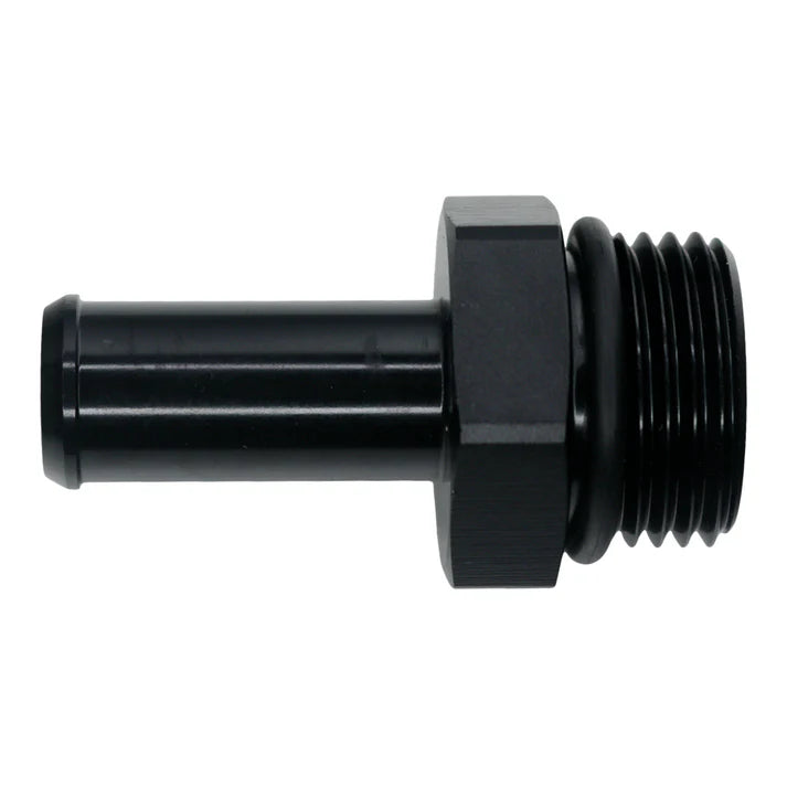 Deatschwerks 10AN ORB Male to 1/2 Inch Male Barb Fitting, Anodized Matte Black