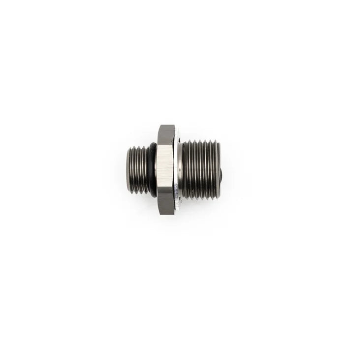 Deatschwerks 6AN ORB Male to M18 X 1.5 Metric Male (Incl O-Ring and Crush Washer), Anodized DW Titanium