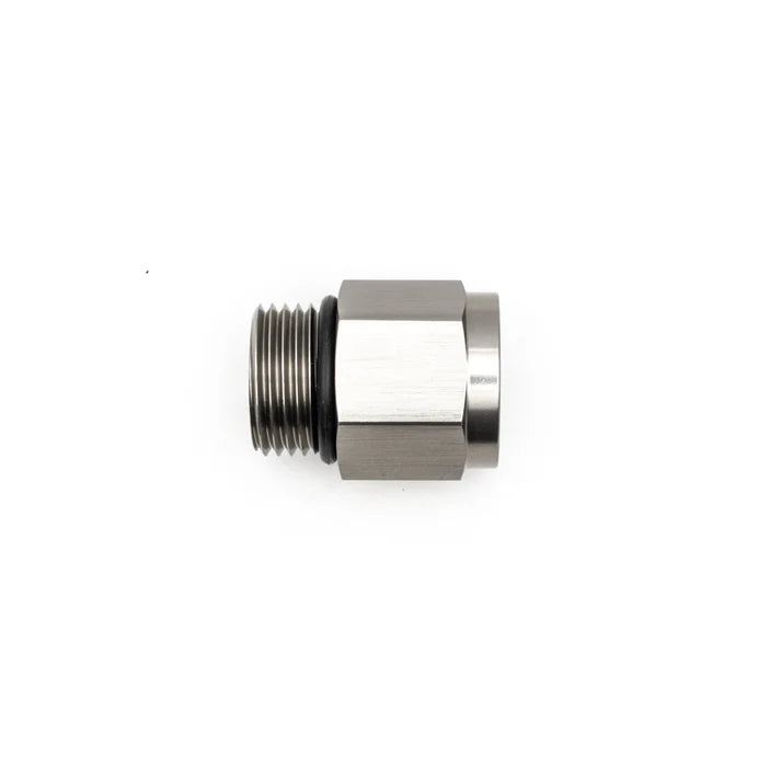 Deatschwerks 8AN ORB Male to M12 X 1.5 Metric Female (Incl O-Ring), Anodized DW Titanium