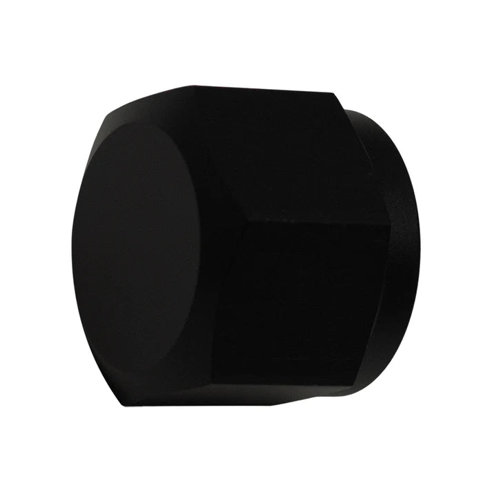 Deatschwerks 10AN Female Flare Cap, Anodized Matte Black