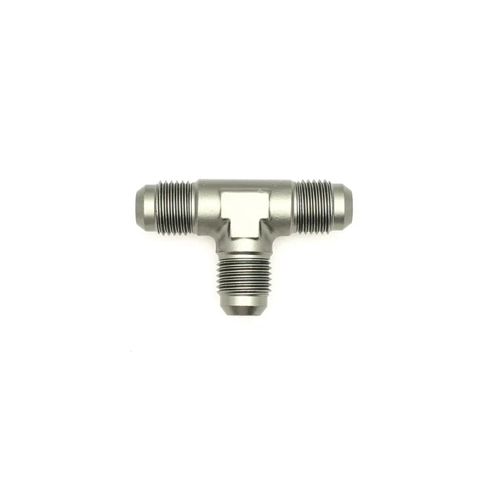 Deatschwerks 6AN Male Flare to 6AN Male Flare to 6AN Male Flare Tee Fitting, Anodized Matte Black