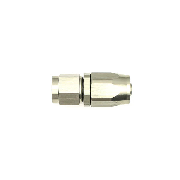 Deatschwerks 6AN Female Swivel Straight Hose End CPE, Anodized DW Titanium