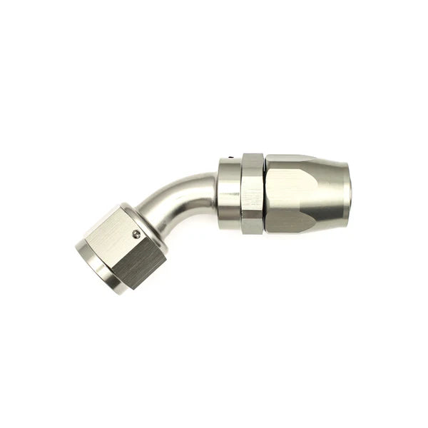 Deatschwerks 10AN Female Swivel 45-Degree Hose End CPE, Anodized DW Titanium