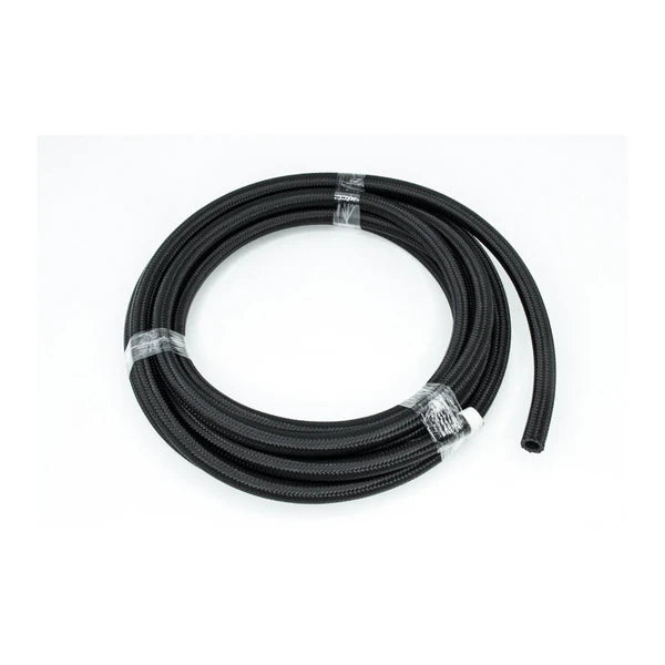Deatschwerks 8AN Black Nylon Braided CPE Hose, 20 Feet