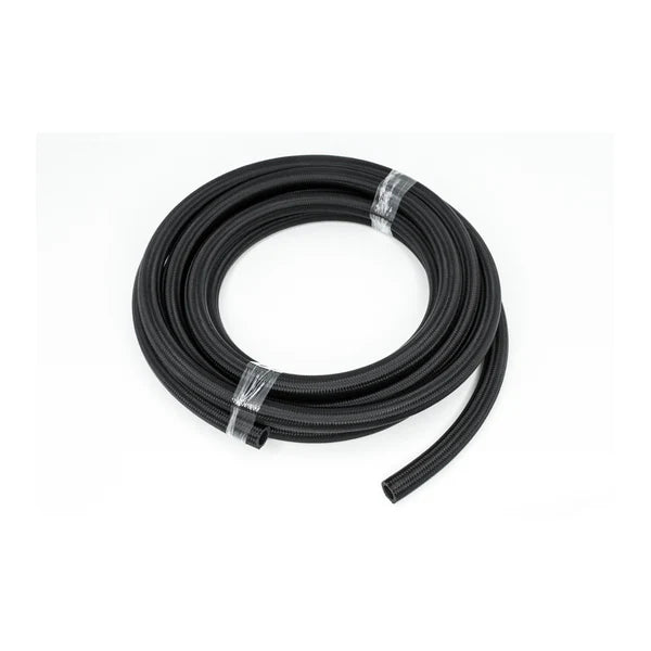 Deatschwerks 10AN Black Nylon Braided CPE Hose, 20 Feet