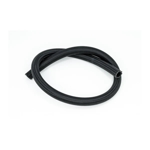 Deatschwerks 10AN Black Nylon Braided CPE Hose, 3 Feet