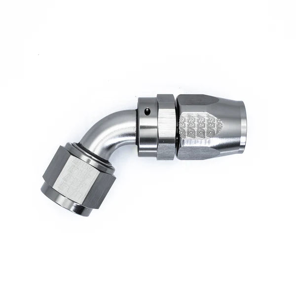 Deatschwerks 10AN Female Flare Swivel 60-Degree Hose End CPE, Anodized DW Titanium