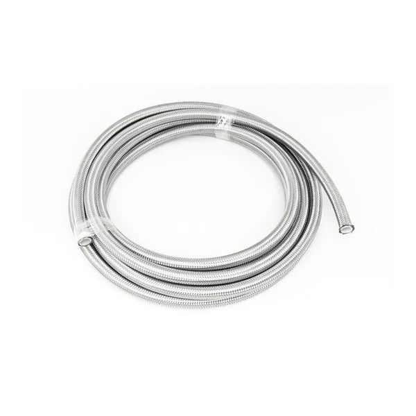 Deatschwerks 8AN Stainless Steel Double Braided PTFE Hose, 20 Feet