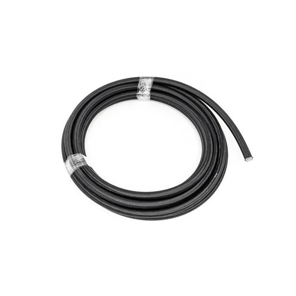 Deatschwerks 8AN Black Nylon Braided PTFE Hose, 20 Feet