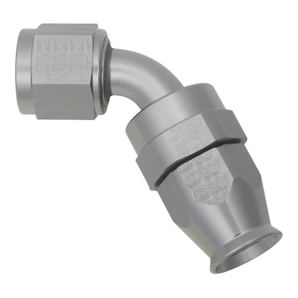 Deatschwerks 8 AN Female Flare Swivel (Incl Ferule/Olive) 60-Degree Hose End PTFE, Anodized DW Titanium