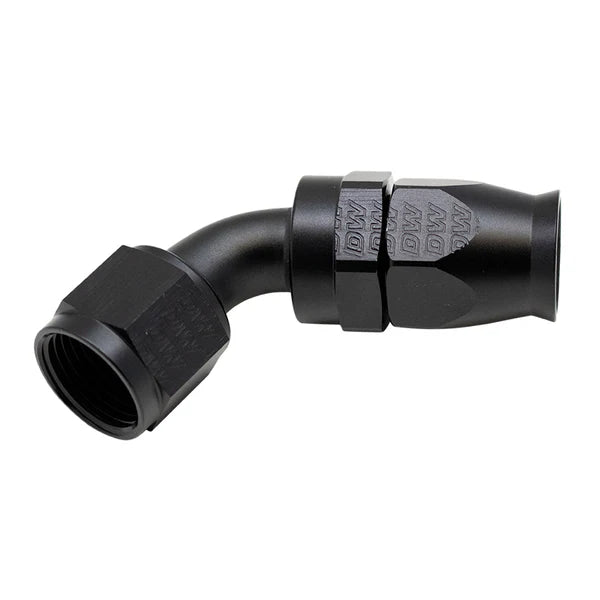 Deatschwerks 10AN Female Flare Swivel (Incl Ferule/Olive) 60-Degree Hose End PTFE, Anodized Matte Black