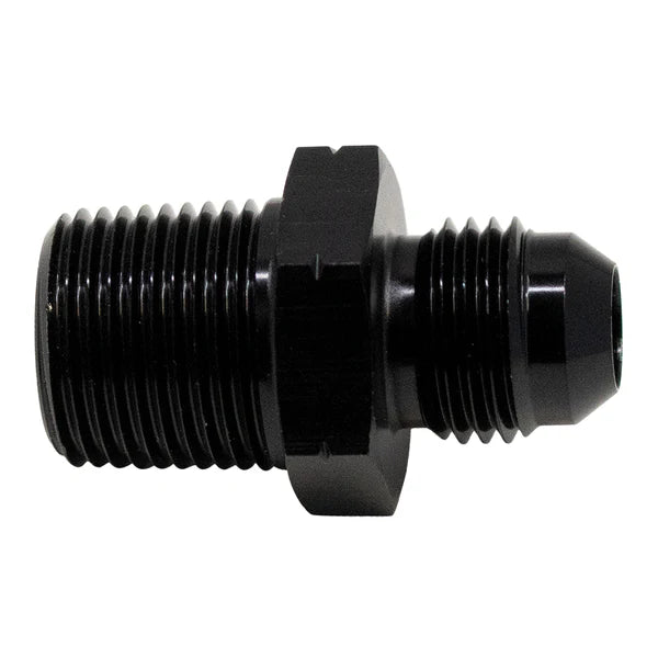 Deatschwerks 6AN Male Flare to 3/8 Inch Male NPT Adapter, Anodized Matte Black