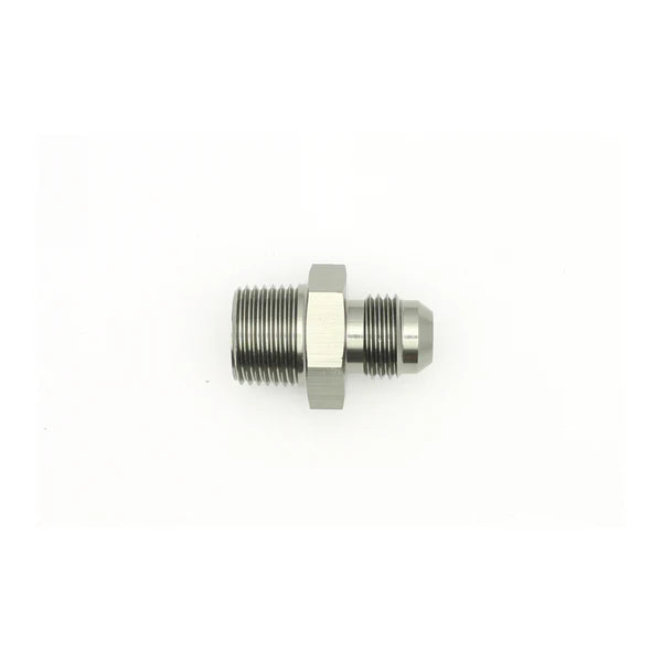 Deatschwerks 6AN Male Flare to 3/8 Inch Male NPT Adapter, Anodized DW Titanium