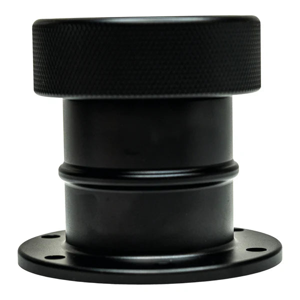 Deatschwerks Straight Filler Neck/w Cap, Matte Black