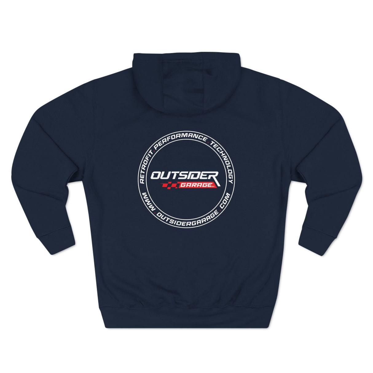 Three-Panel Fleece Hoodie