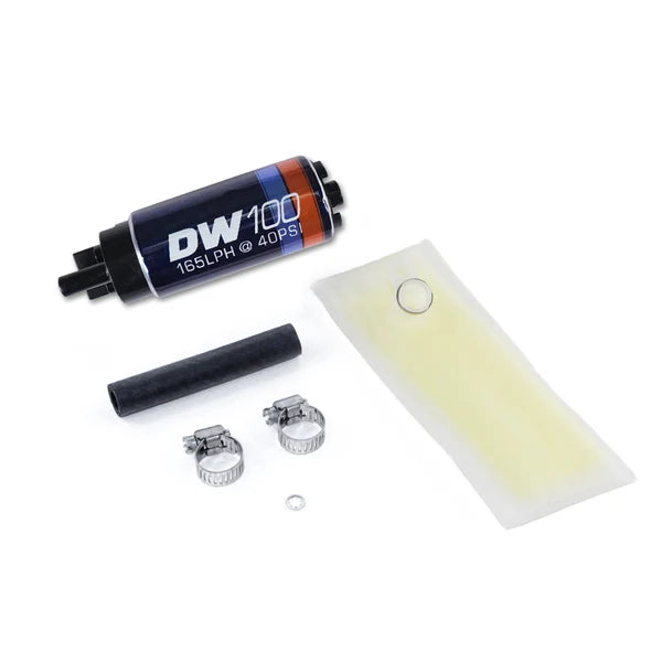 Deatschwerks DW100 series, 165lph in-tank fuel pump w/ install kit for Integra 94-01 and Civic 92-00 OE REPLACEMENT