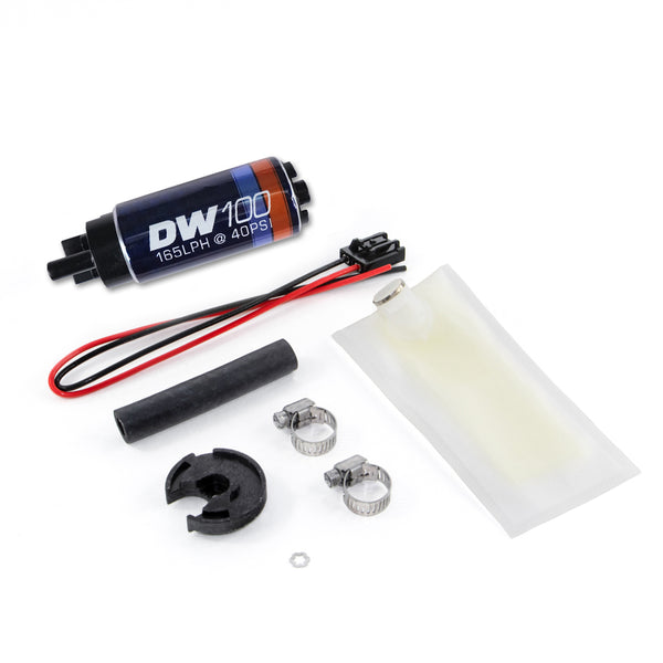 Deatschwerks DW100 series, 165lph in-tank fuel pump w/ install kit for Miata 94-05