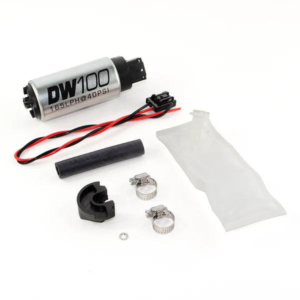 Deatschwerks DW100 series, 165lph in-tank fuel pump w/ install kit for Nissan 240sx/Silvia 1994-2002 S14 and S15 OE REPLACEMENT