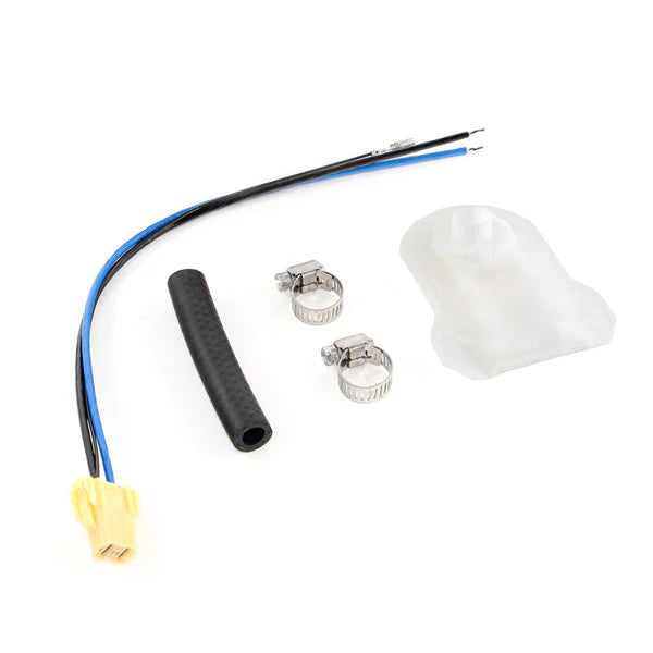 Deatschwerks 415lph in-tank fuel pump w/ 9-1041 install kit for Nissan S13/S14/S15, 98-11 Patrol, 97-07 Subaru Forester, 93-04 WRX/STI, 90-00 Legacy GT, 94-05 Mazda Miata/MX-5, 90-99 FWD DSM
