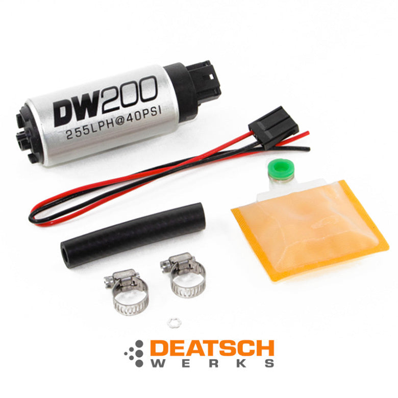 Deatschwerks DW200 series, 255lph in-tank fuel pump w/ Universal Install Kit. Fits Most.