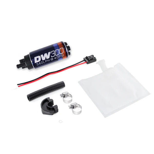 Deatschwerks DW300 series, 340lph in-tank fuel pump w/ install kit for Forester 97-07, Impreza (including WRX and STI) 93-07 and Legacy GT 90-99 and 05-07