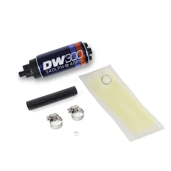 Deatschwerks DW300 series, 340lph in-tank fuel pump w/ install kit for Integra 94-01 and Civic 92-00