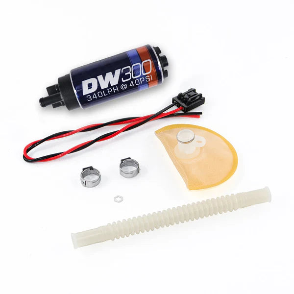 Deatschwerks DW300 series, 340lph in-tank fuel pump w/ install kit for Nissan 370z 2009-2015, and Infiniti G37 2008-2014
